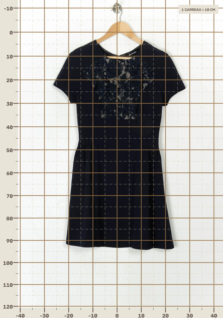 Robe Courte Bleue - Taille M/38 de la marque The Kooples | PARAD119957 - Vendu par Paradigme - Image 4