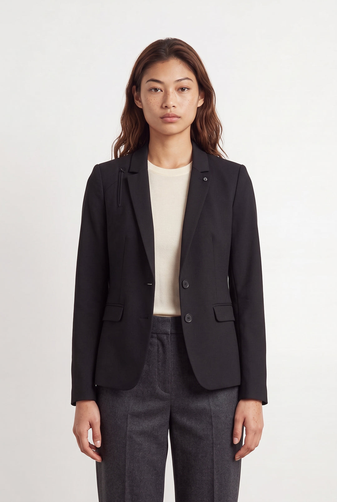 Veste Noire - Taille S/36 de la marque IKKS | PARAD119960 - Vendu par Paradigme - Image 1