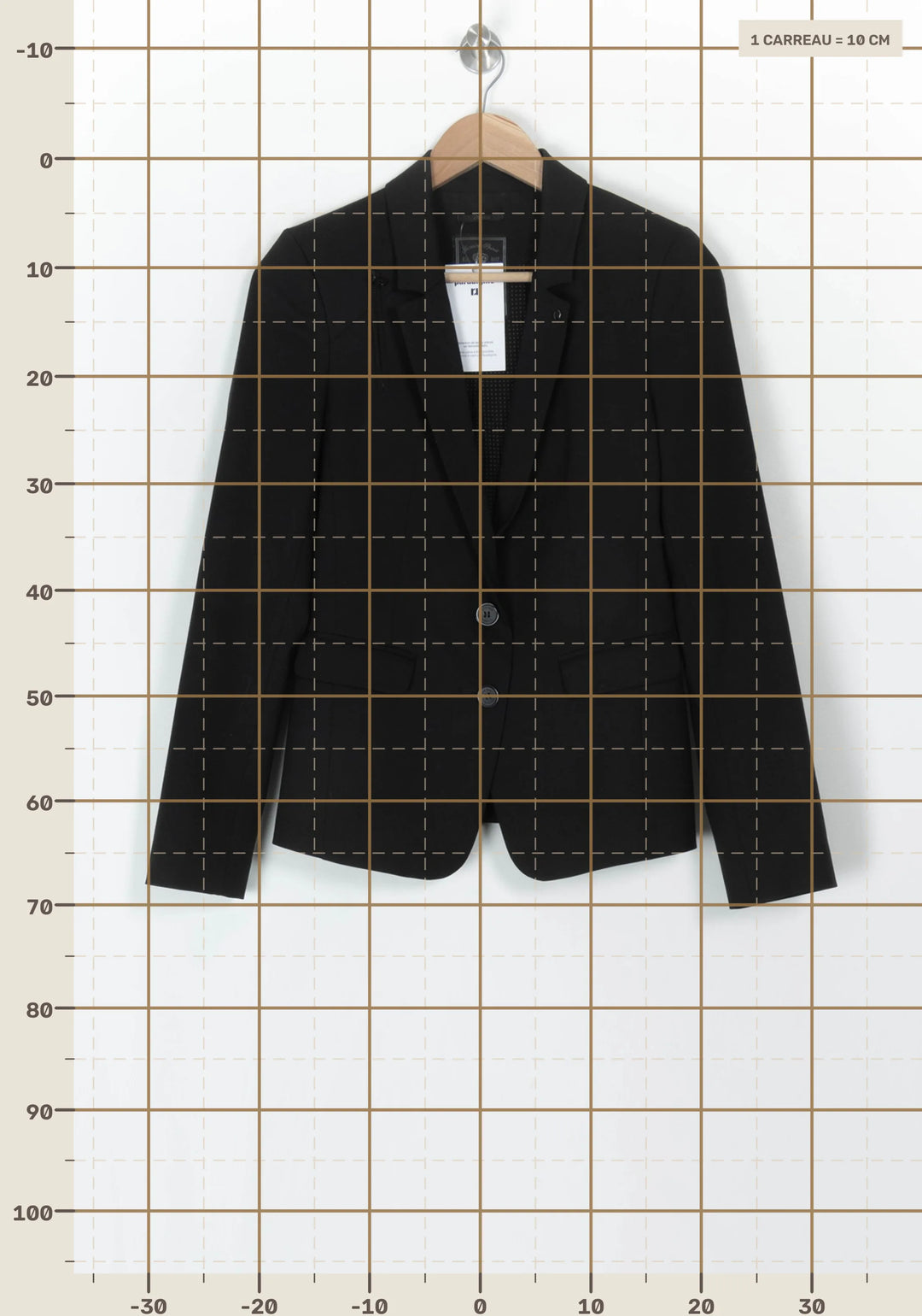 Veste Noire - Taille S/36 de la marque IKKS | PARAD119960 - Vendu par Paradigme - Image 4