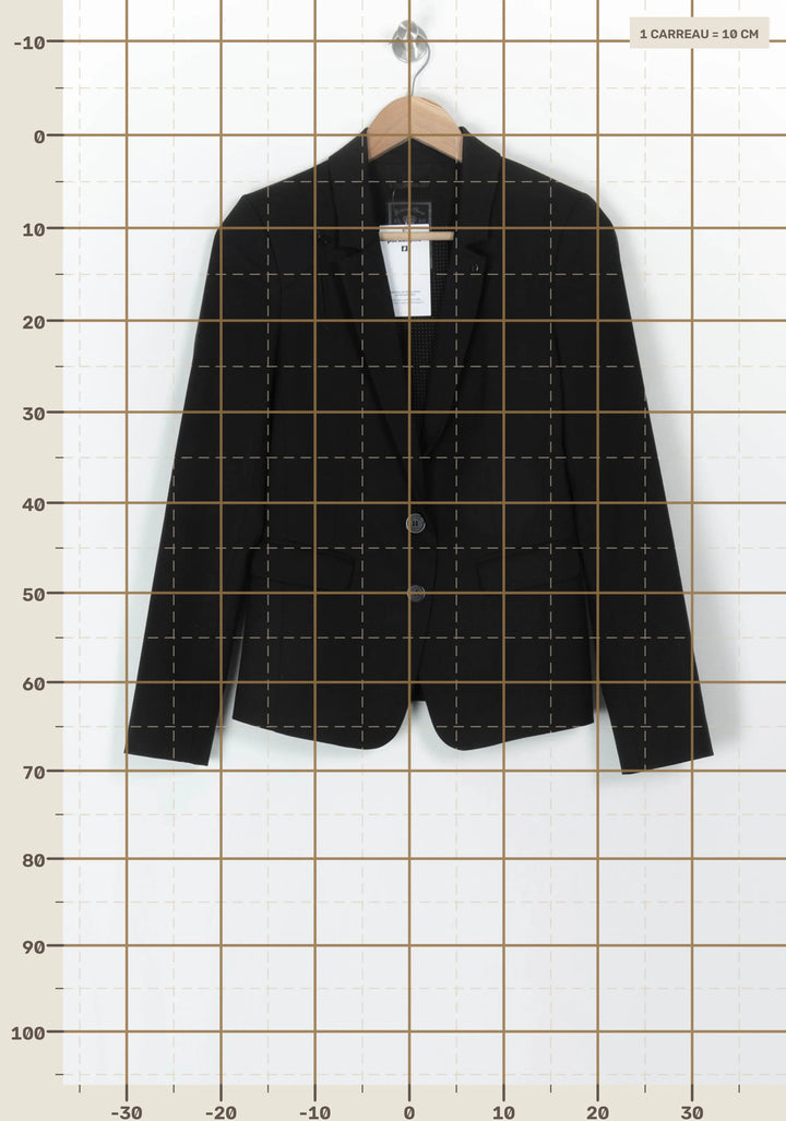 Veste Noire - Taille S/36 de la marque IKKS | PARAD119960 - Vendu par Paradigme - Image 4