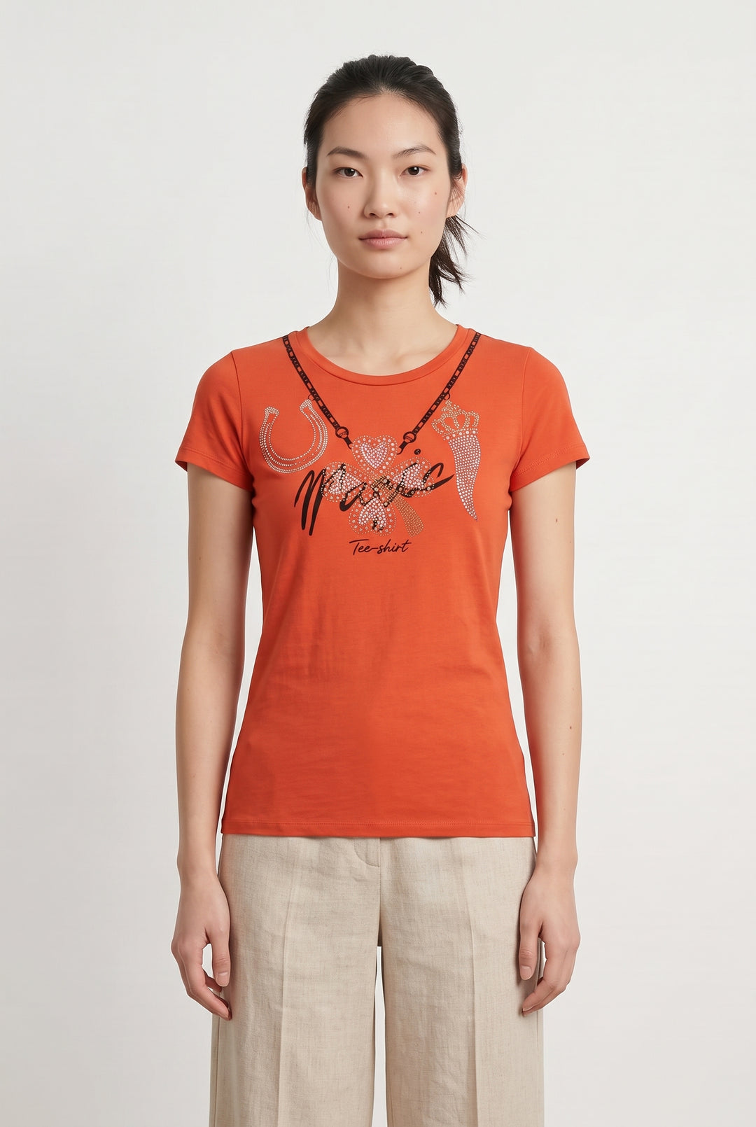 Tee-shirt Orange - Taille XS/34 de la marque Liu Jo | PARAD119961 - Vendu par Paradigme - Image 1