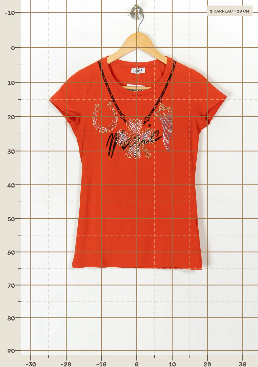 Tee-shirt Orange - Taille XS/34 de la marque Liu Jo | PARAD119961 - Vendu par Paradigme - Image 4