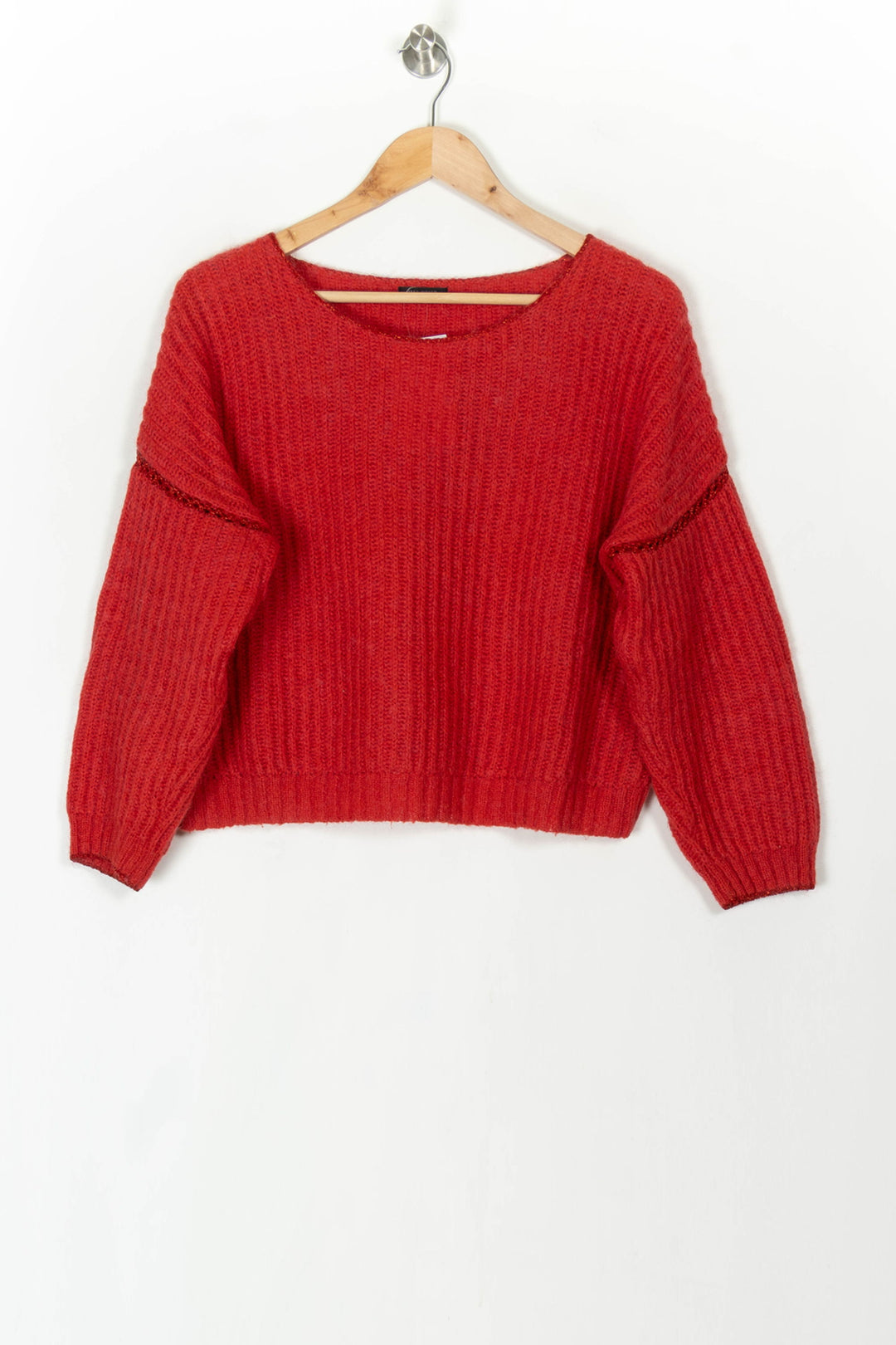 Pull Rouge - Taille XS/34 de la marque IKKS | PARAD119962 - Vendu par Paradigme - Image 2