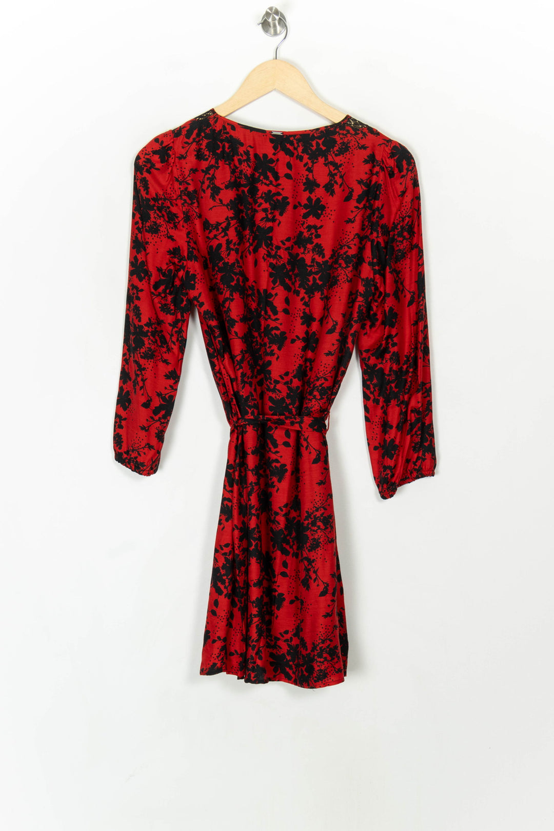 Robe Portefeuille Rouge et Noire - Taille S/36 de la marque IKKS | PARAD119963 - Vendu par Paradigme - Image 5