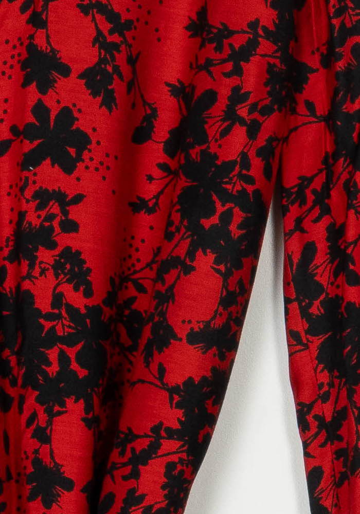 Robe Portefeuille Rouge et Noire - Taille S/36 de la marque IKKS | PARAD119963 - Vendu par Paradigme - Image 3