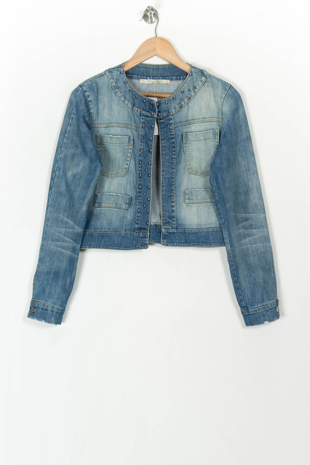 Veste en Jean Bleue - Taille M/38 de la marque La Fée Maraboutée | PARAD119964 - Vendu par Paradigme - Image 2