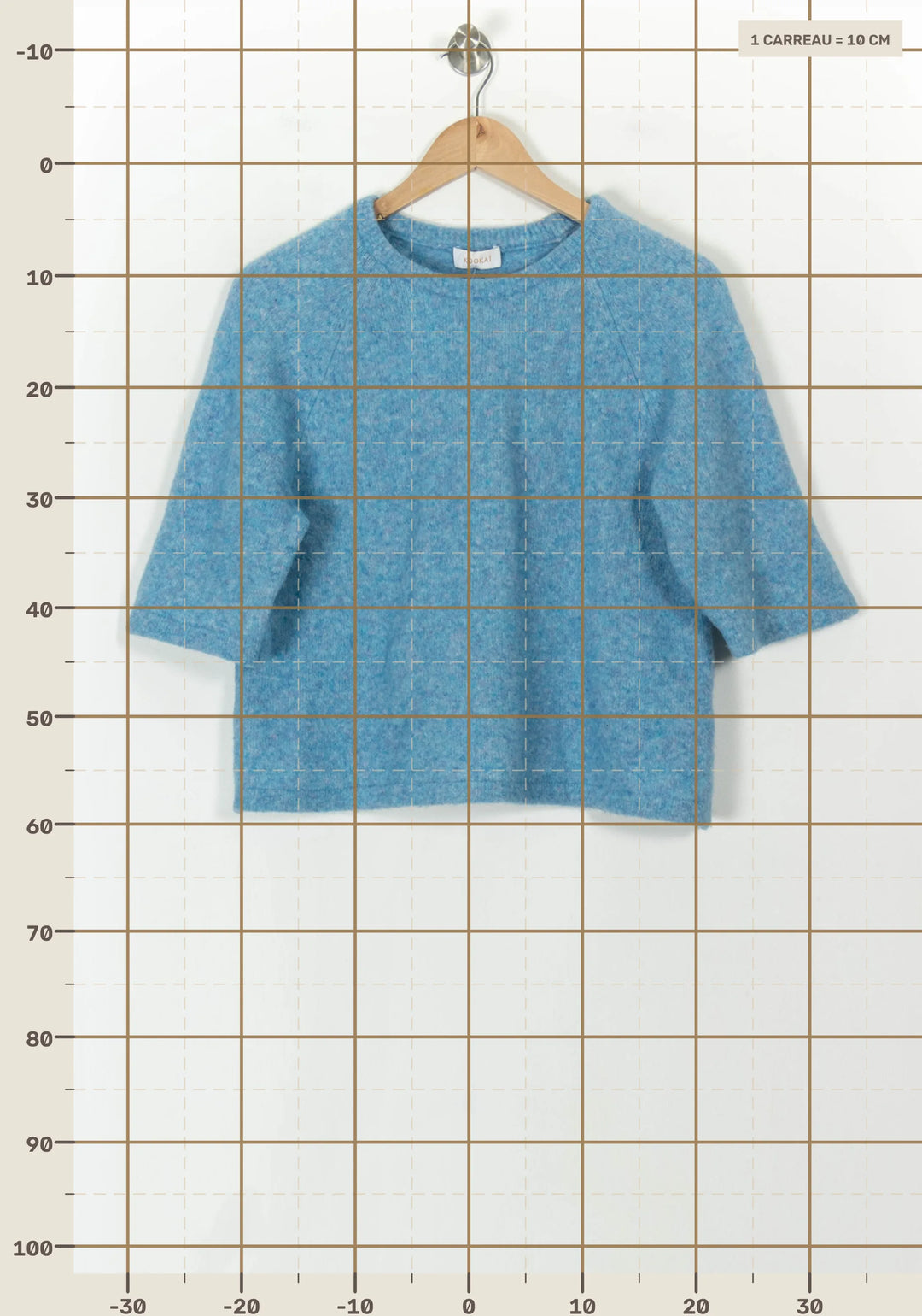 Pull Bleu - Taille S/36 de la marque Kookai | PARAD119966 - Vendu par Paradigme - Image 4