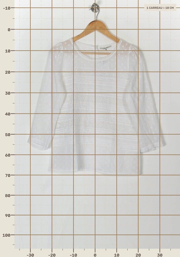 Blouse Blanche - Taille M/38 de la marque Gerard Darel | PARAD119968 - Vendu par Paradigme - Image 4