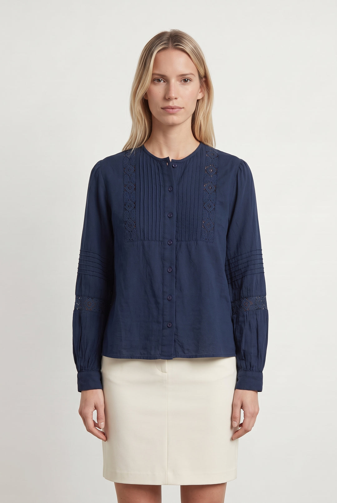 Blouse Bleue - Taille M/38 de la marque La Fée Maraboutée | PARAD119969 - Vendu par Paradigme - Image 1