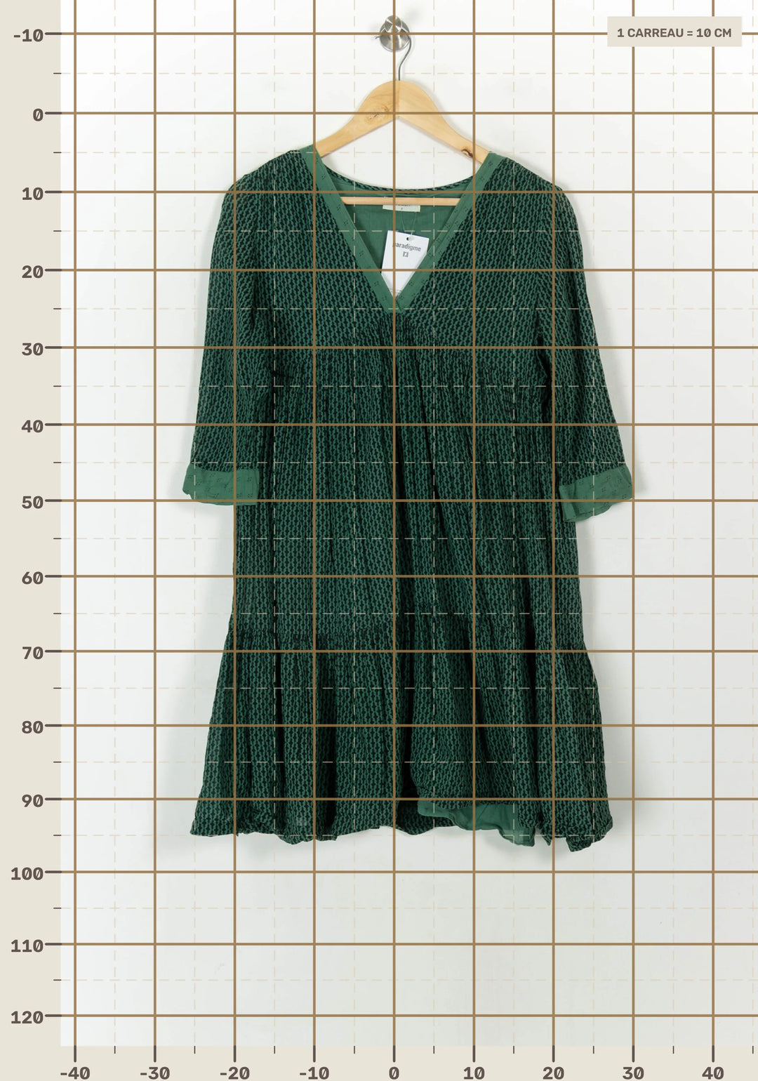 Robe Courte Verte - Taille S/36 de la marque ba&amp;sh | PARAD119972 - Vendu par Paradigme - Image 4