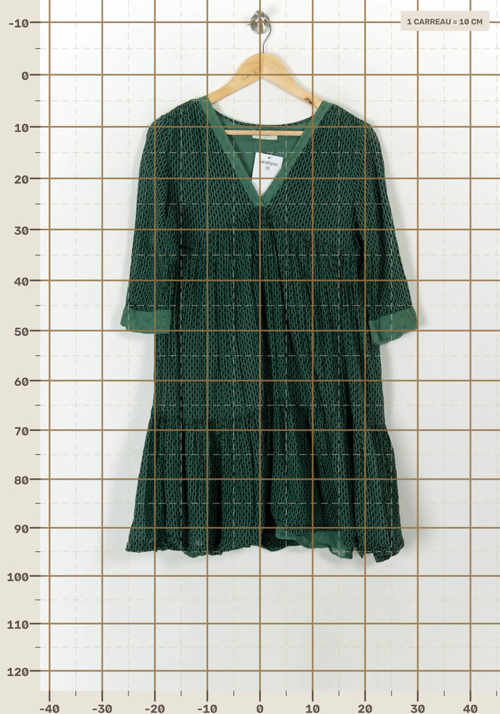 Robe Courte Verte - Taille S/36 de la marque ba&amp;sh | PARAD119972 - Vendu par Paradigme - Image 4