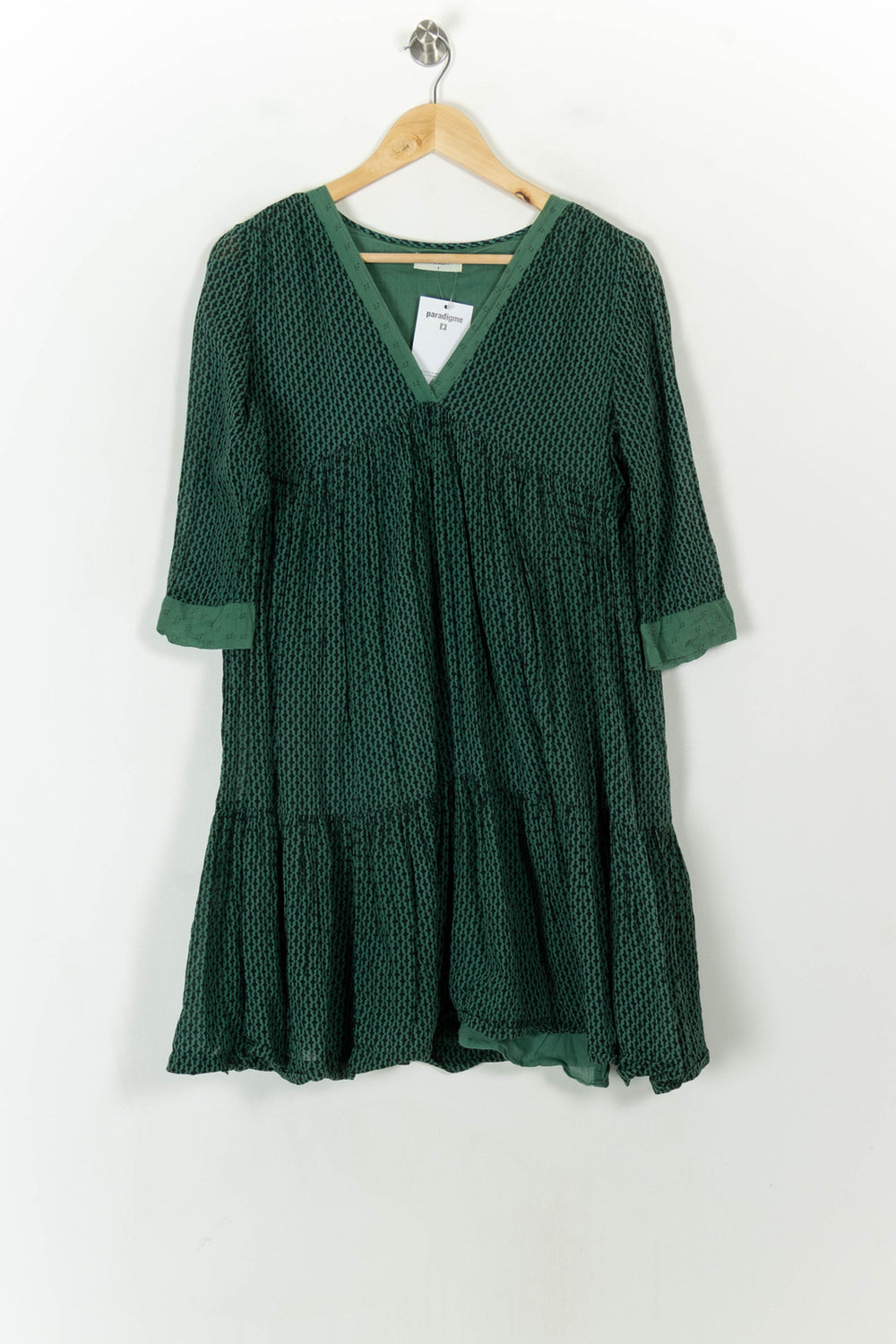 Robe Courte Verte - Taille S/36 de la marque ba&sh | PARAD119972 - Vendu par Paradigme - Image 2