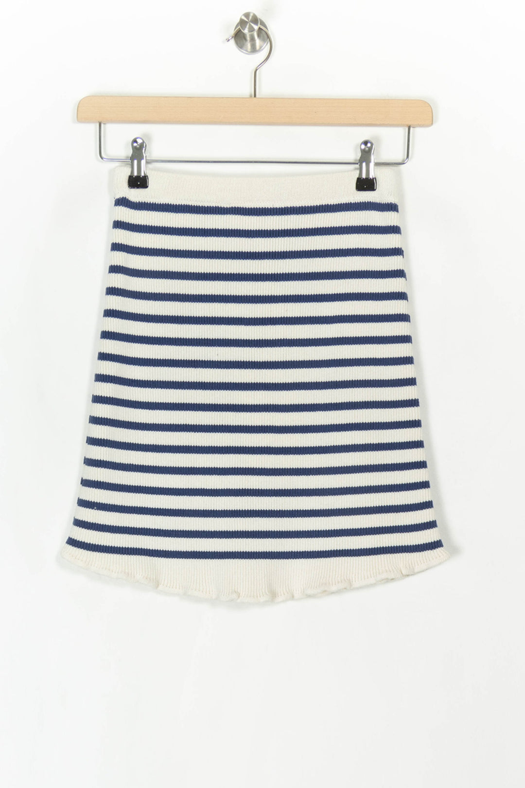 Jupe Rayée Blanche et Bleue - Taille S/36 de la marque SAAJ | PARAD119974 - Vendu par Paradigme - Image 5