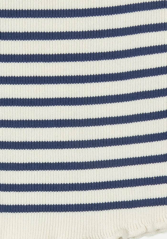 Jupe Rayée Blanche et Bleue - Taille S/36 de la marque SAAJ | PARAD119974 - Vendu par Paradigme - Image 3