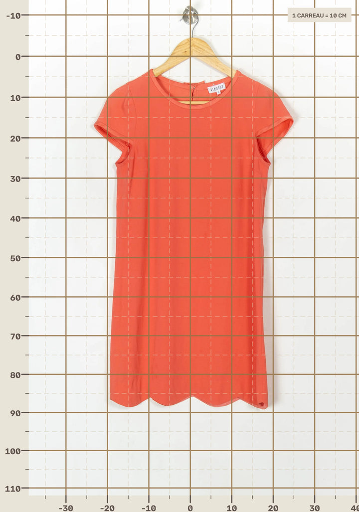 Robe Droite Rose - Taille S/36 de la marque Claudie Pierlot | PARAD119975 - Vendu par Paradigme - Image 4