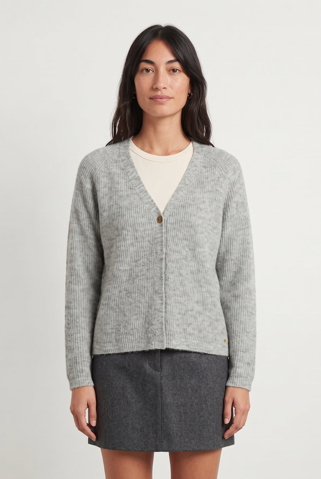 Cardigan Gris - Taille XS/34 de la marque Des petits hauts | PARAD119979 - Vendu par Paradigme - Image 1