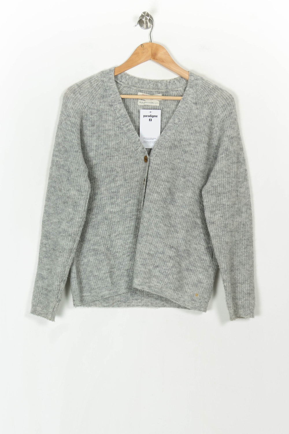 Cardigan Gris - Taille XS/34 de la marque Des petits hauts | PARAD119979 - Vendu par Paradigme - Image 2