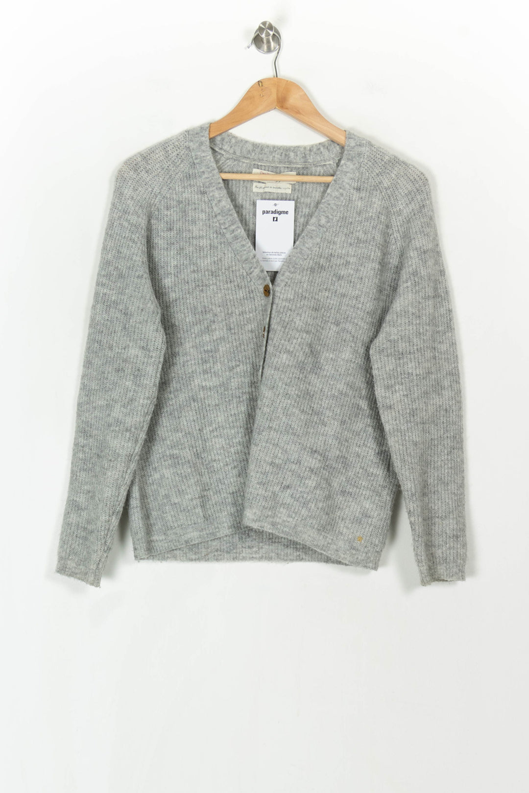 Cardigan Gris - Taille XS/34 de la marque Des petits hauts | PARAD119979 - Vendu par Paradigme - Image 2