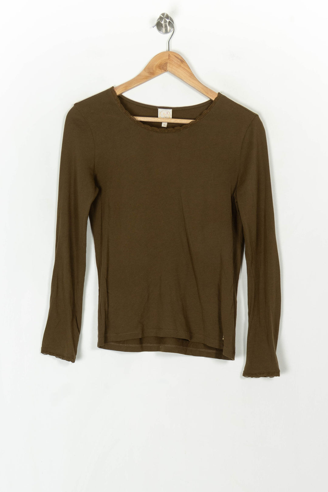 Tee-shirt Manche Longue Vert - Taille XS/34 de la marque Des petits hauts | PARAD119984 - Vendu par Paradigme - Image 2