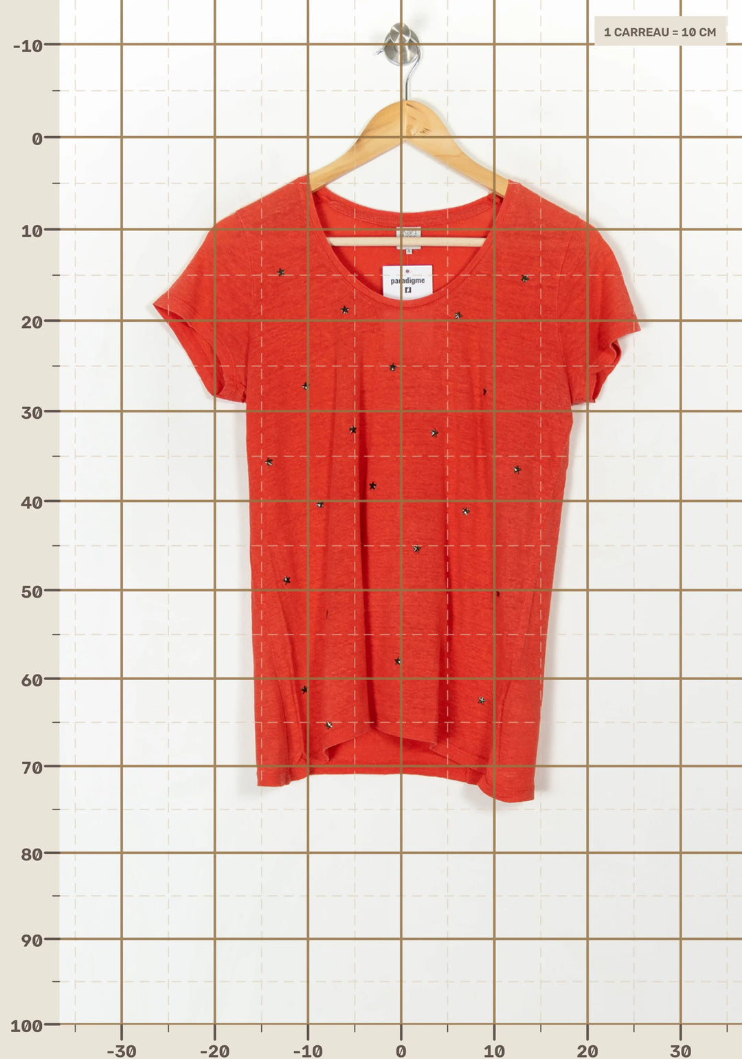 Tee-shirt Rouge - Taille S/36 de la marque Karl Marc John | PARAD119992 - Vendu par Paradigme - Image 4