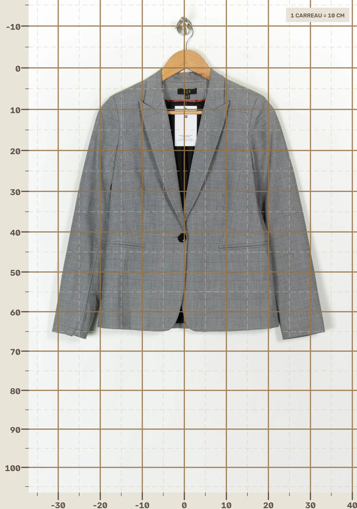 Blazer Gris - Taille S/36 de la marque Maison 123 | PARAD119999 - Vendu par Paradigme - Image 4