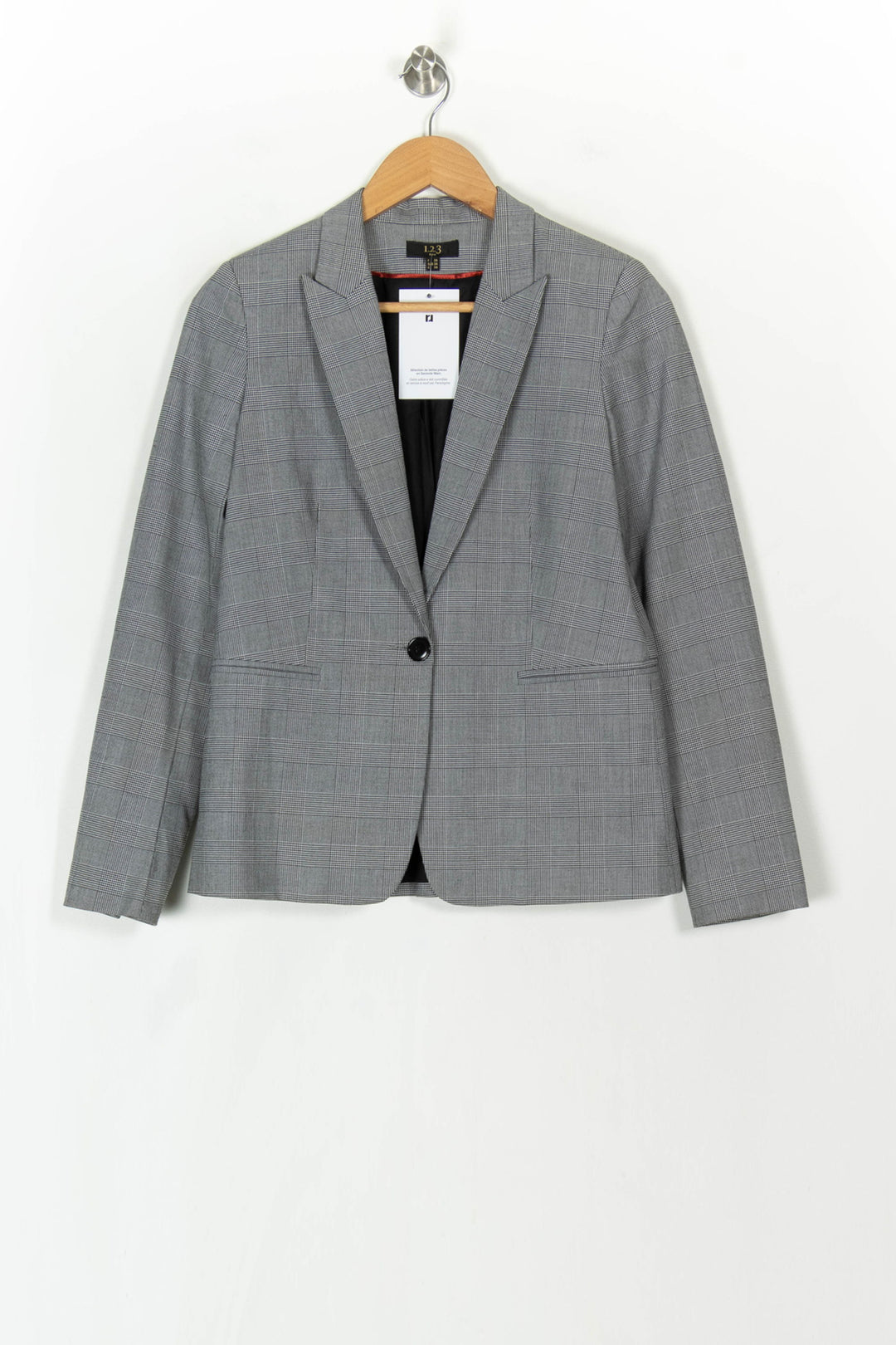 Blazer Gris - Taille S/36 de la marque Maison 123 | PARAD119999 - Vendu par Paradigme - Image 2