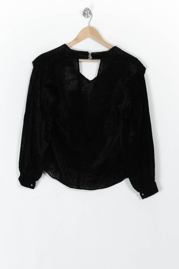 Blouse Noire - Taille S/36 de la marque IKKS | PARAD120002 - Vendu par Paradigme - Image 5