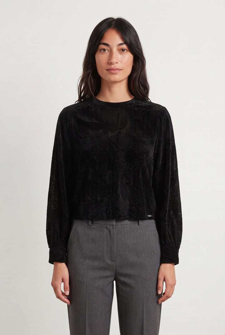 Blouse Noire - Taille S/36 de la marque IKKS | PARAD120002 - Vendu par Paradigme - Image 1