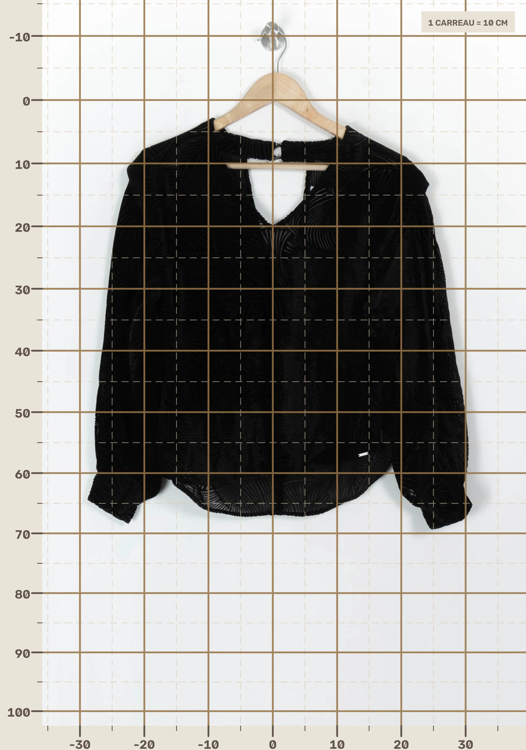 Blouse Noire - Taille S/36 de la marque IKKS | PARAD120002 - Vendu par Paradigme - Image 4