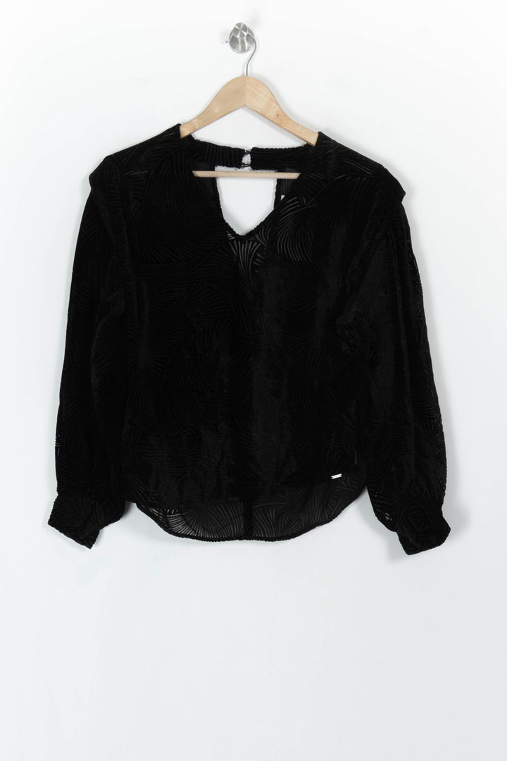 Blouse Noire - Taille S/36 de la marque IKKS | PARAD120002 - Vendu par Paradigme - Image 2
