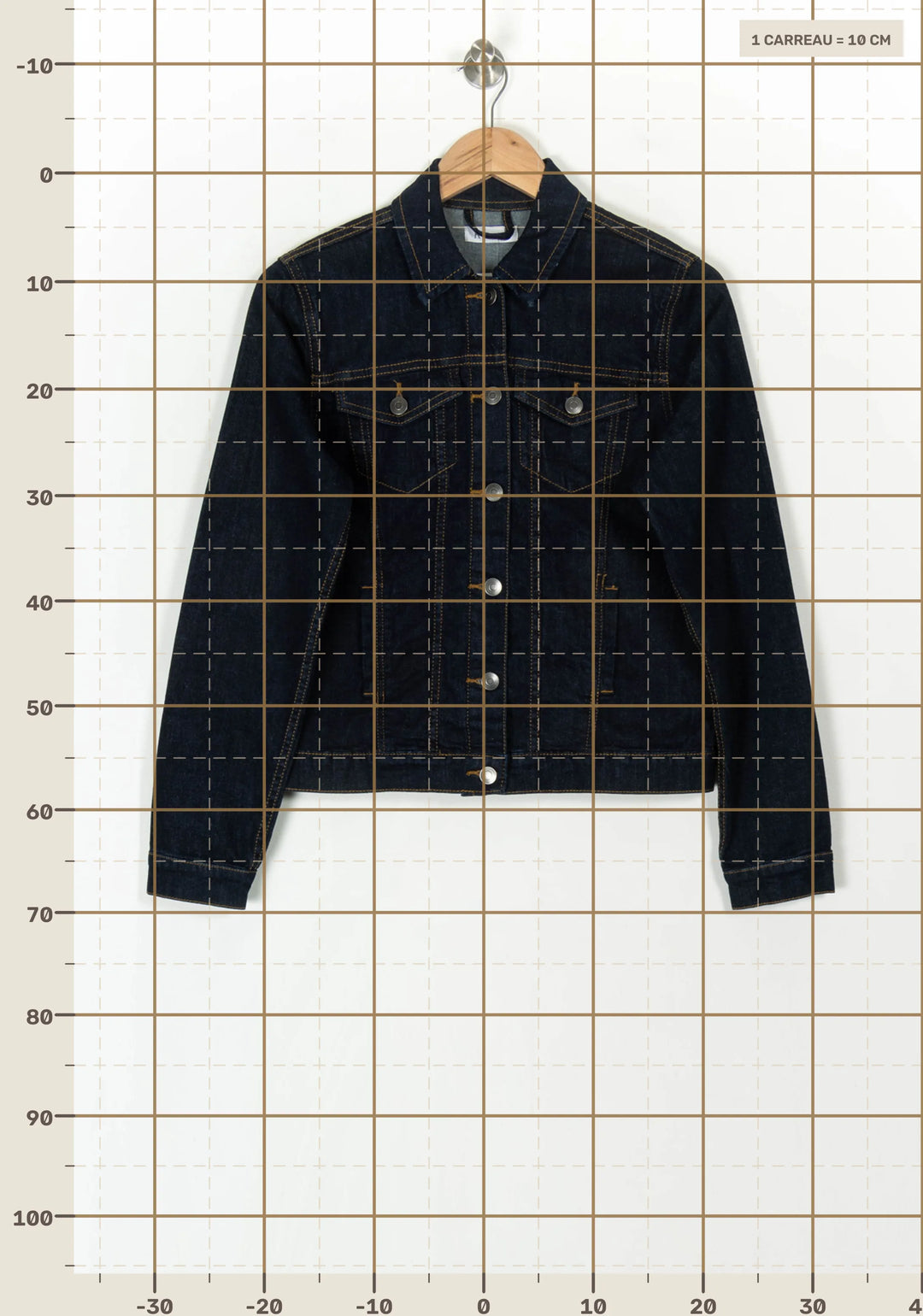 Veste en Jean Bleue - Taille M/38 de la marque La Redoute Collections | PARAD120004 - Vendu par Paradigme - Image 4