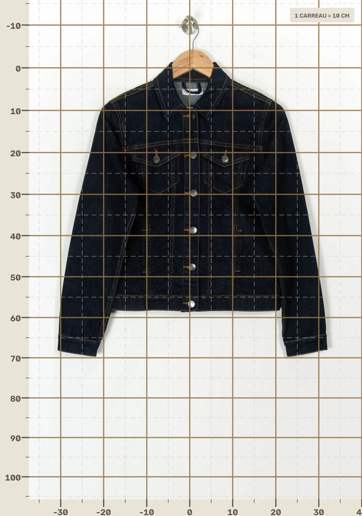 Veste en Jean Bleue - Taille M/38 de la marque La Redoute Collections | PARAD120004 - Vendu par Paradigme - Image 4