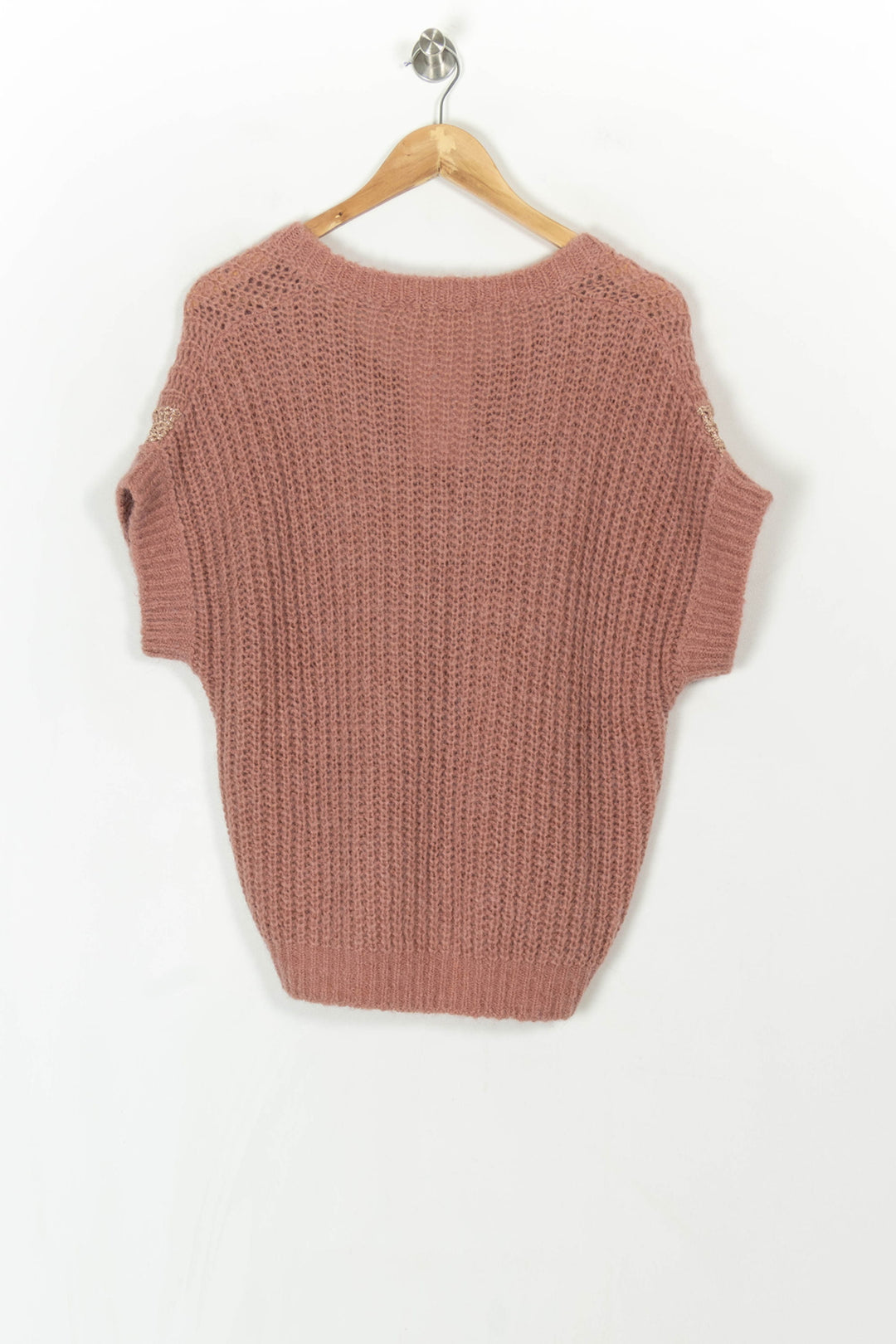 Pull Sans Manches Rose et Beige - Taille M/38 de la marque Stella Forest | PARAD120005 - Vendu par Paradigme - Image 5