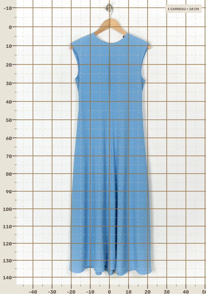 Robe longue bleue - Taille S/36 de la marque Essentiel Antwerp | PARAD120006 - Vendu par Paradigme - Image 4