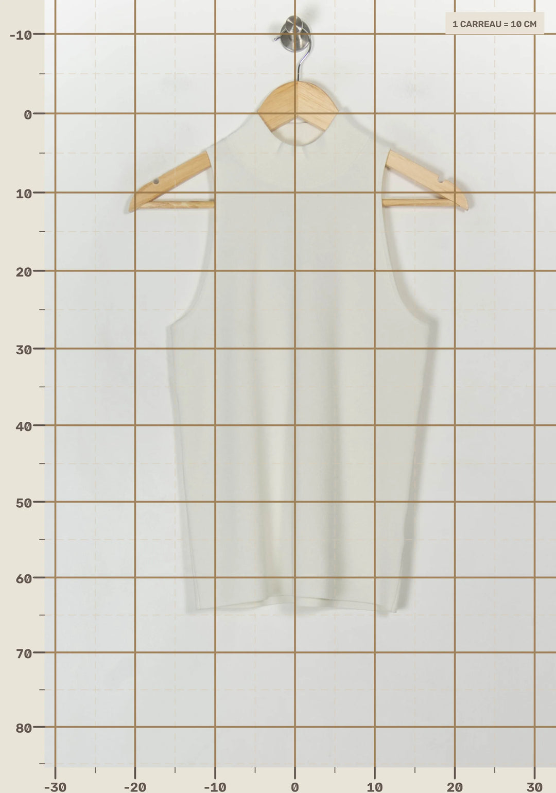 Débardeur Blanc - Taille S/36 de la marque IKKS | PARAD120008 - Vendu par Paradigme - Image 4