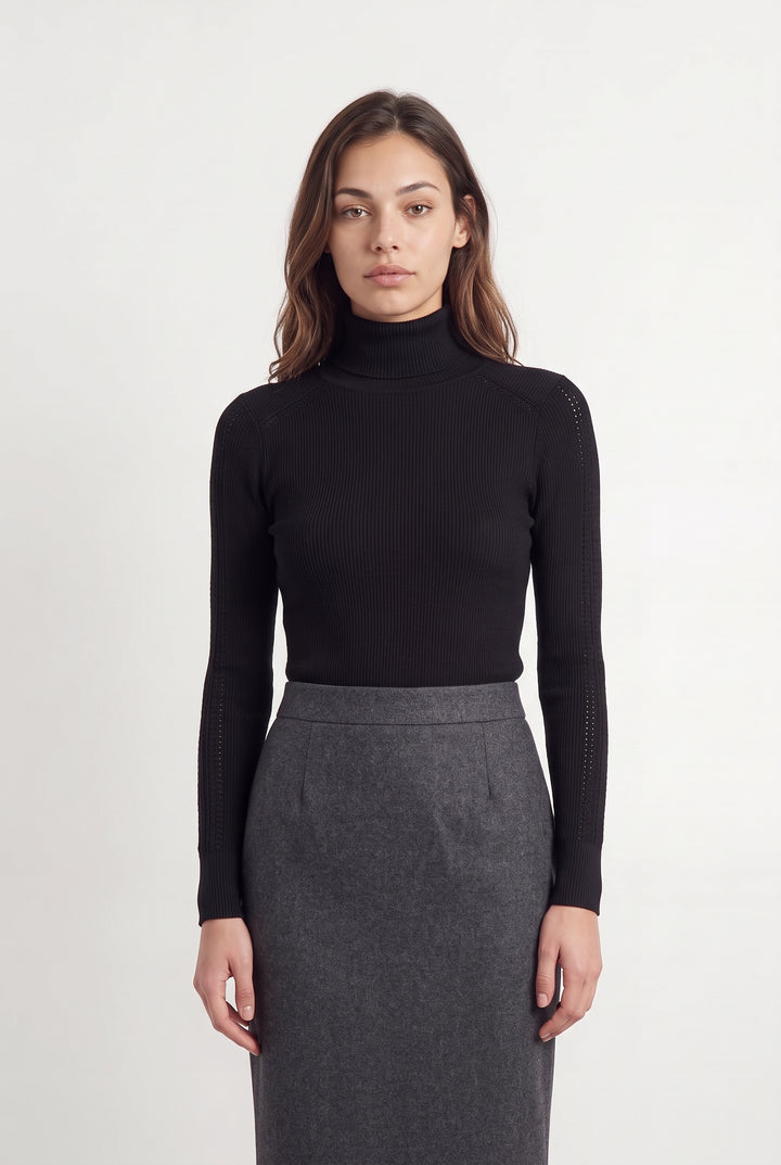 Pull Noir - Taille XS/34 de la marque IKKS | PARAD120010 - Vendu par Paradigme - Image 1