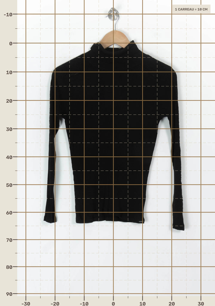 Pull Noir - Taille XS/34 de la marque IKKS | PARAD120010 - Vendu par Paradigme - Image 4