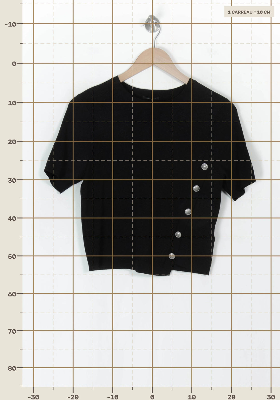 Top Noir - Taille M/38 de la marque IKKS | PARAD120012 - Vendu par Paradigme - Image 4
