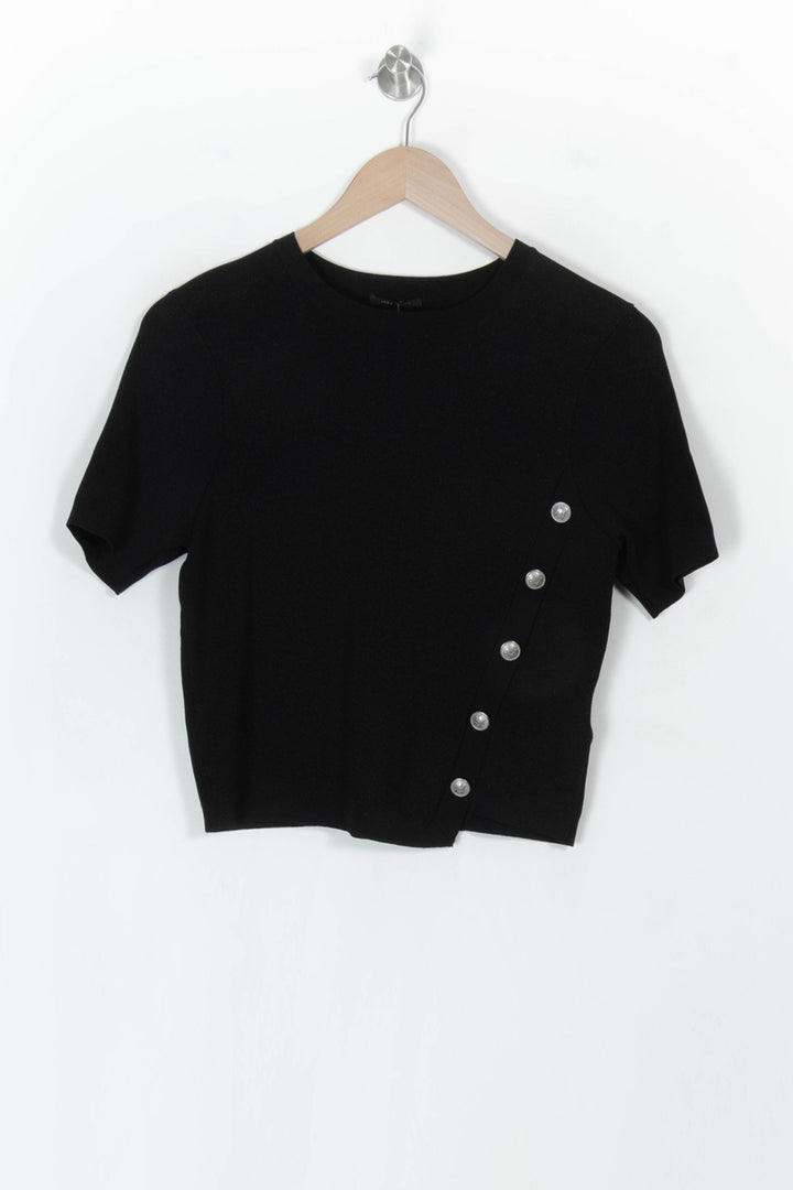 Top Noir - Taille M/38 de la marque IKKS | PARAD120012 - Vendu par Paradigme - Image 2