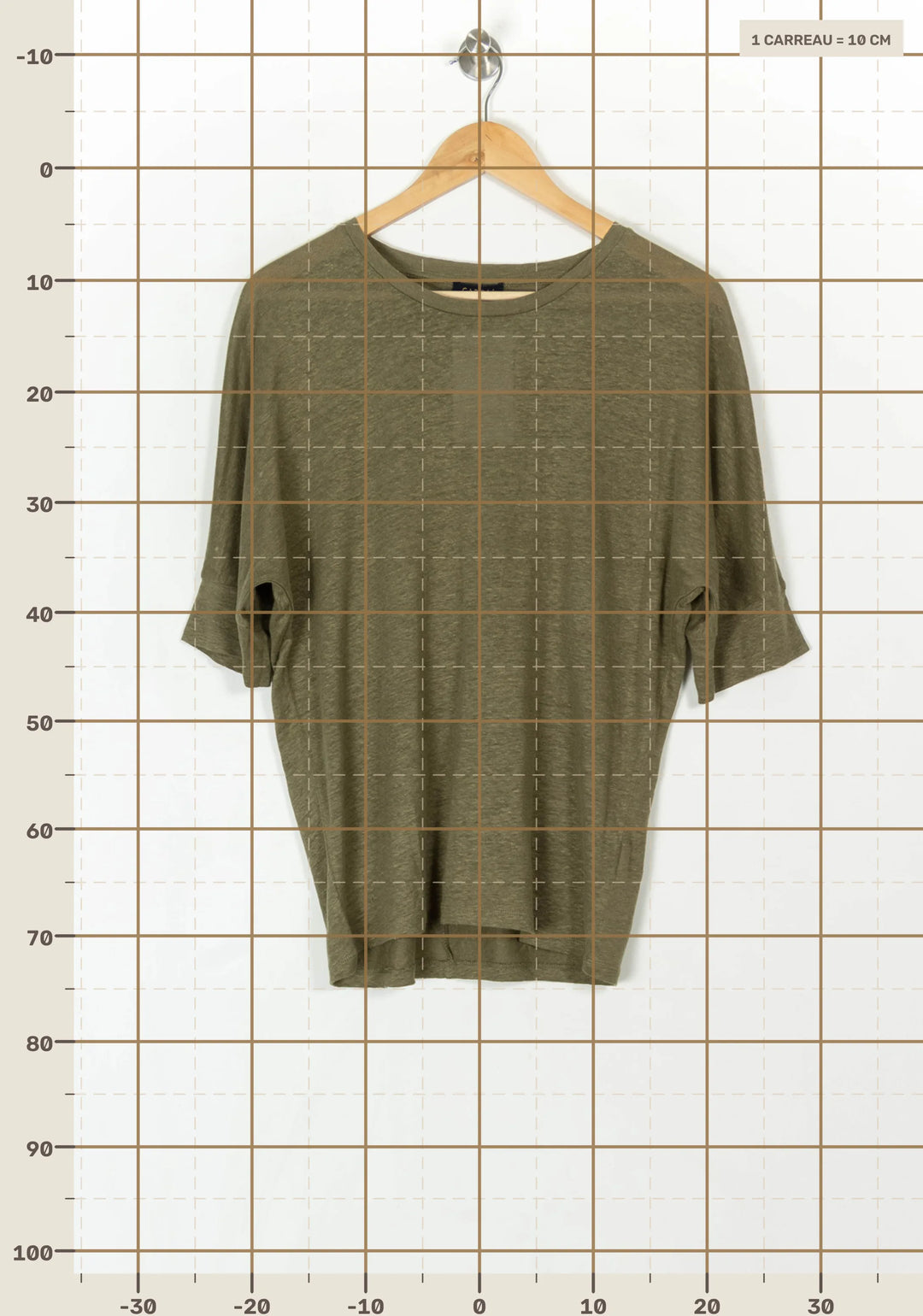 Tee-shirt Vert - Taille M/38 de la marque Caroll | PARAD120014 - Vendu par Paradigme - Image 4