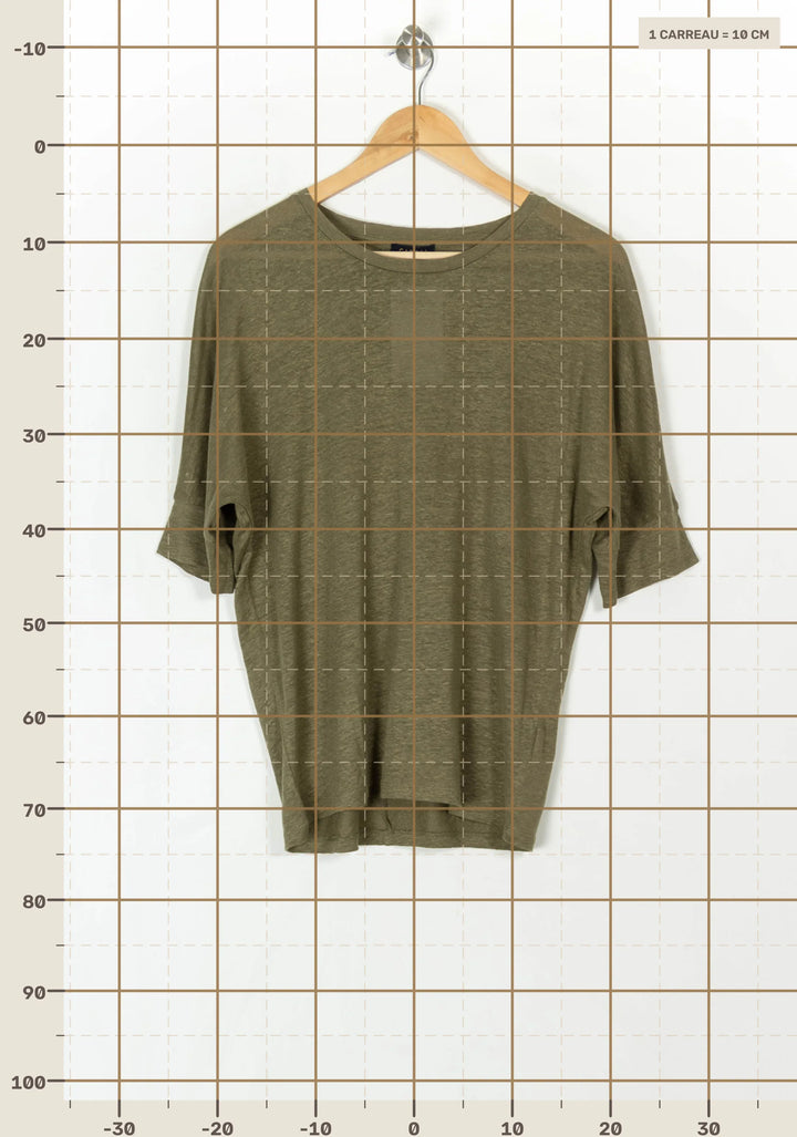 Tee-shirt Vert - Taille M/38 de la marque Caroll | PARAD120014 - Vendu par Paradigme - Image 4
