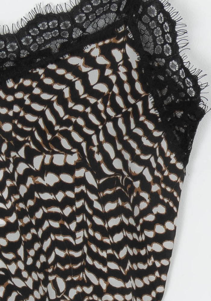 Caraco Marron et Noir - Taille S/36 de la marque IKKS | PARAD120015 - Vendu par Paradigme - Image 3