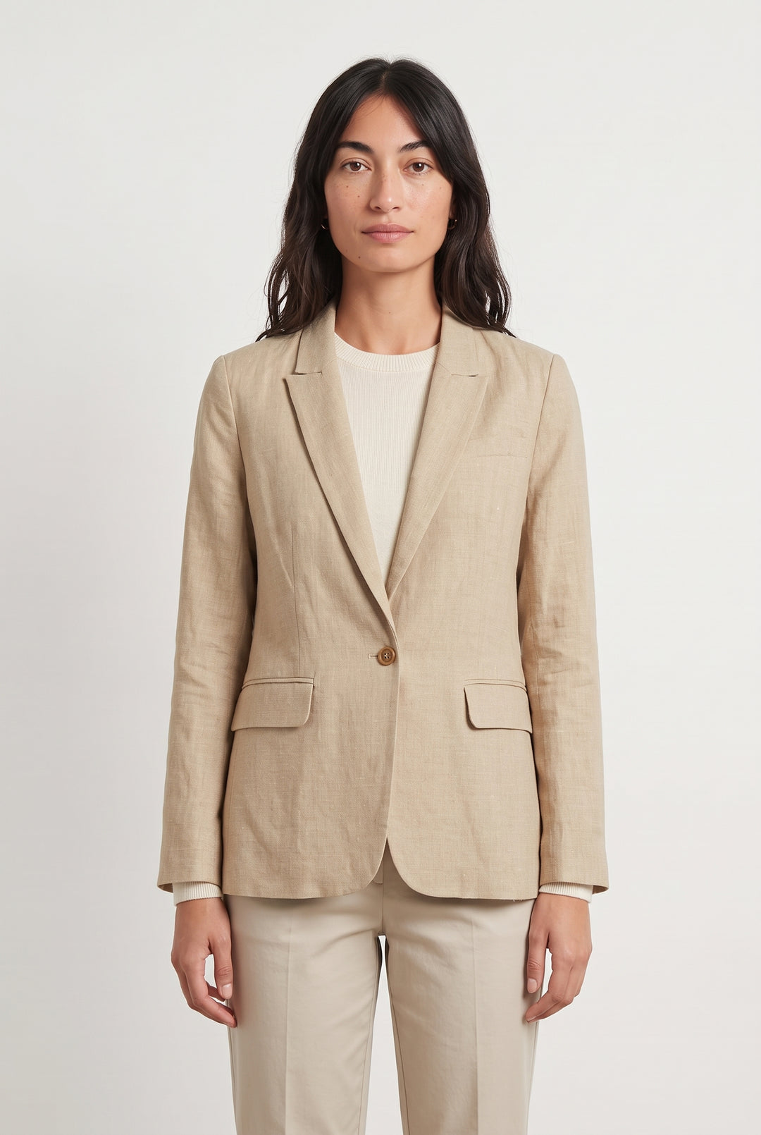 Blazer Beige - Taille M/38 de la marque Caroll | PARAD120016 - Vendu par Paradigme - Image 1