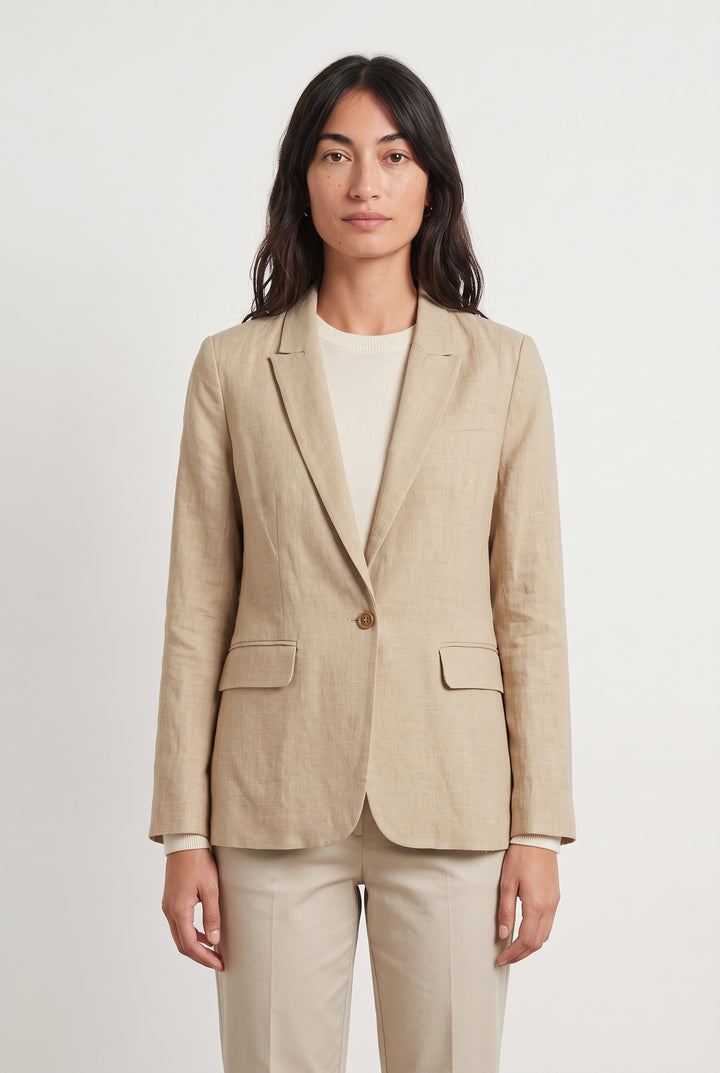 Blazer Beige - Taille M/38 de la marque Caroll | PARAD120016 - Vendu par Paradigme - Image 1
