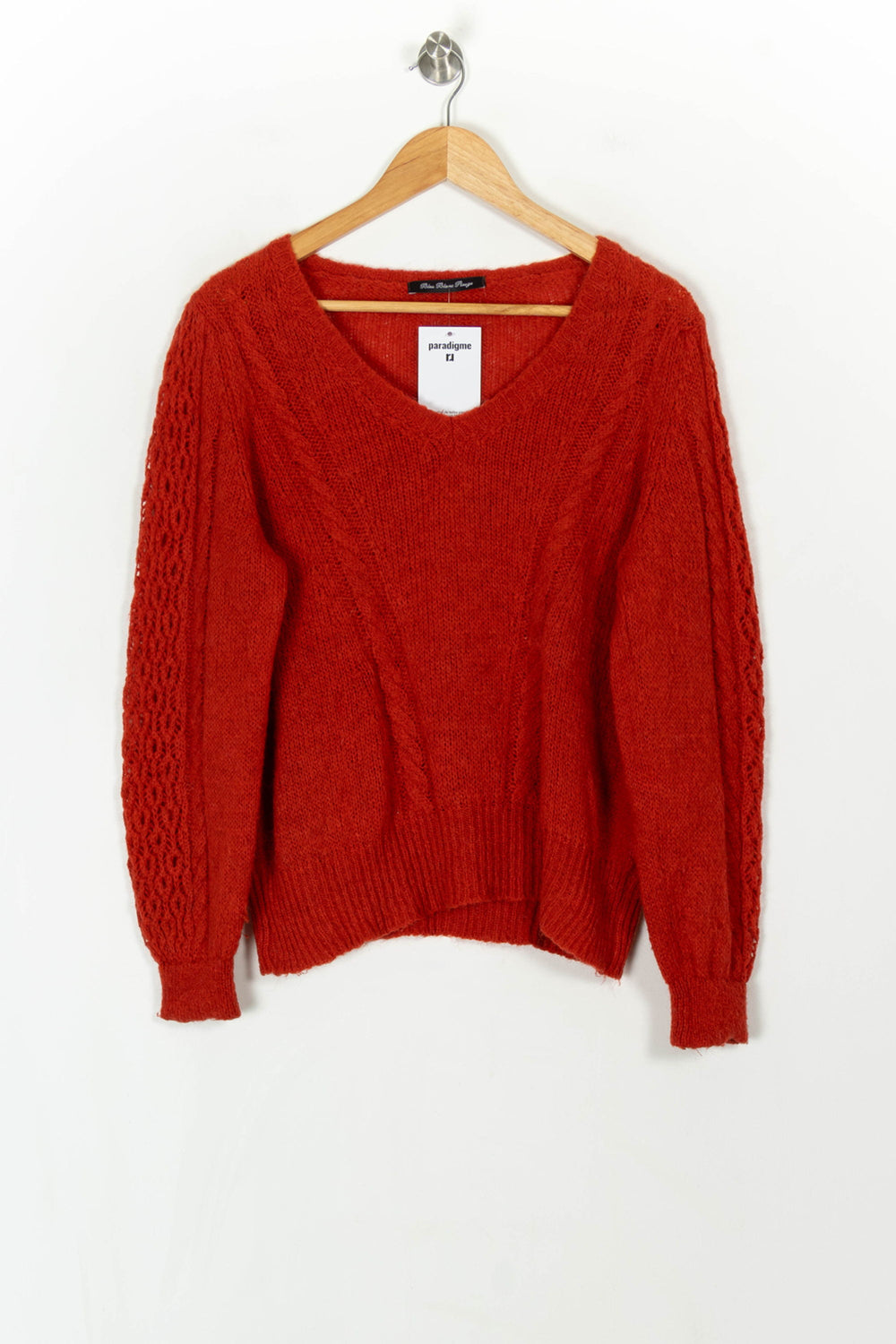 Pull Rouge - Taille M/38 de la marque Bleu Blanc Rouge | PARAD120017 - Vendu par Paradigme - Image 2