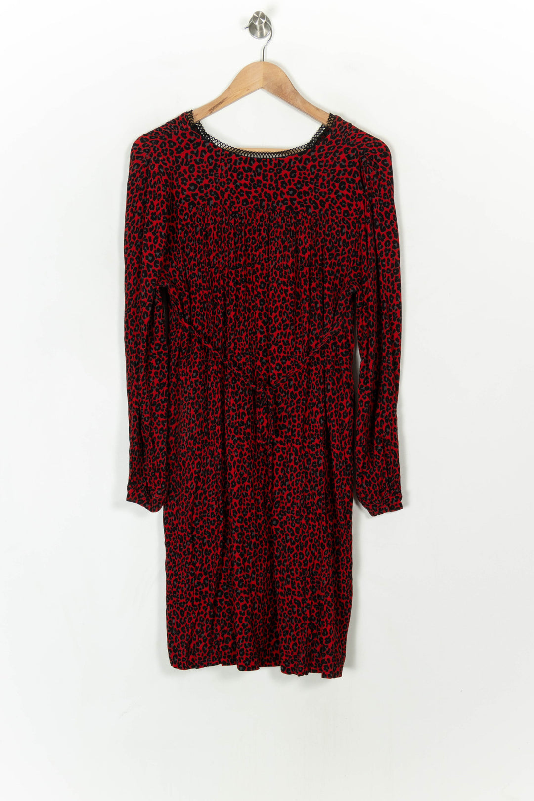 Robe Midi Rouge et Noir - Taille M/38 de la marque Indies | PARAD120021 - Vendu par Paradigme - Image 5