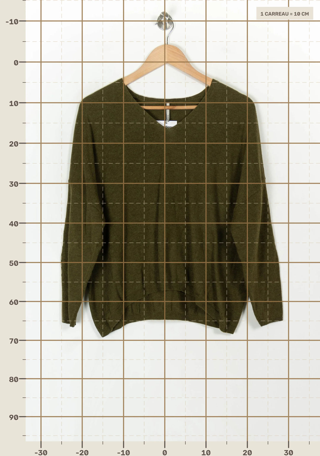 Pull Vert - Taille S/36 de la marque Indies | PARAD120023 - Vendu par Paradigme - Image 4