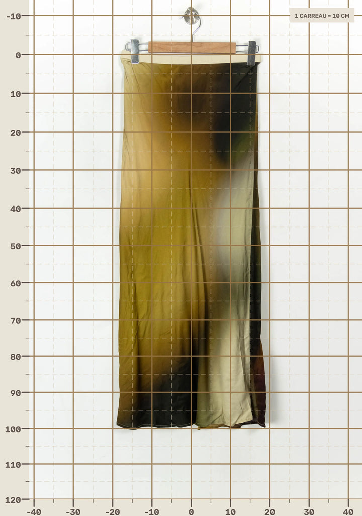 Jupe Longue Verte et Noire - Taille M/38 de la marque Indies | PARAD120024 - Vendu par Paradigme - Image 4
