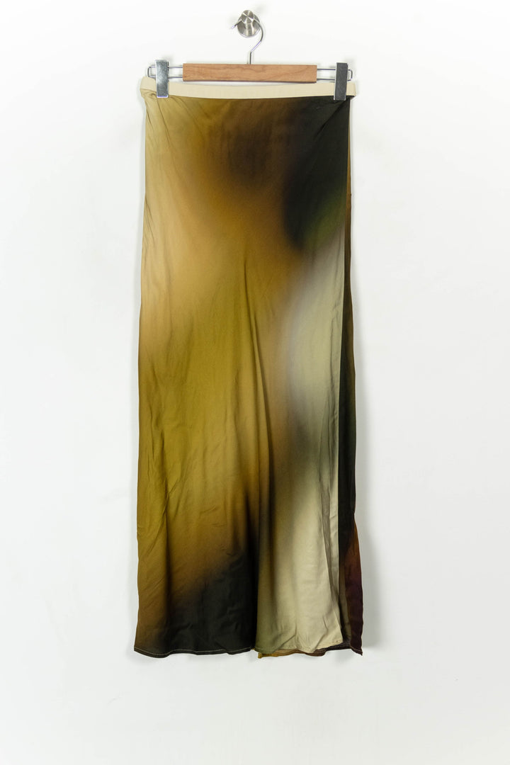 Jupe Longue Verte et Noire - Taille M/38 de la marque Indies | PARAD120024 - Vendu par Paradigme - Image 2