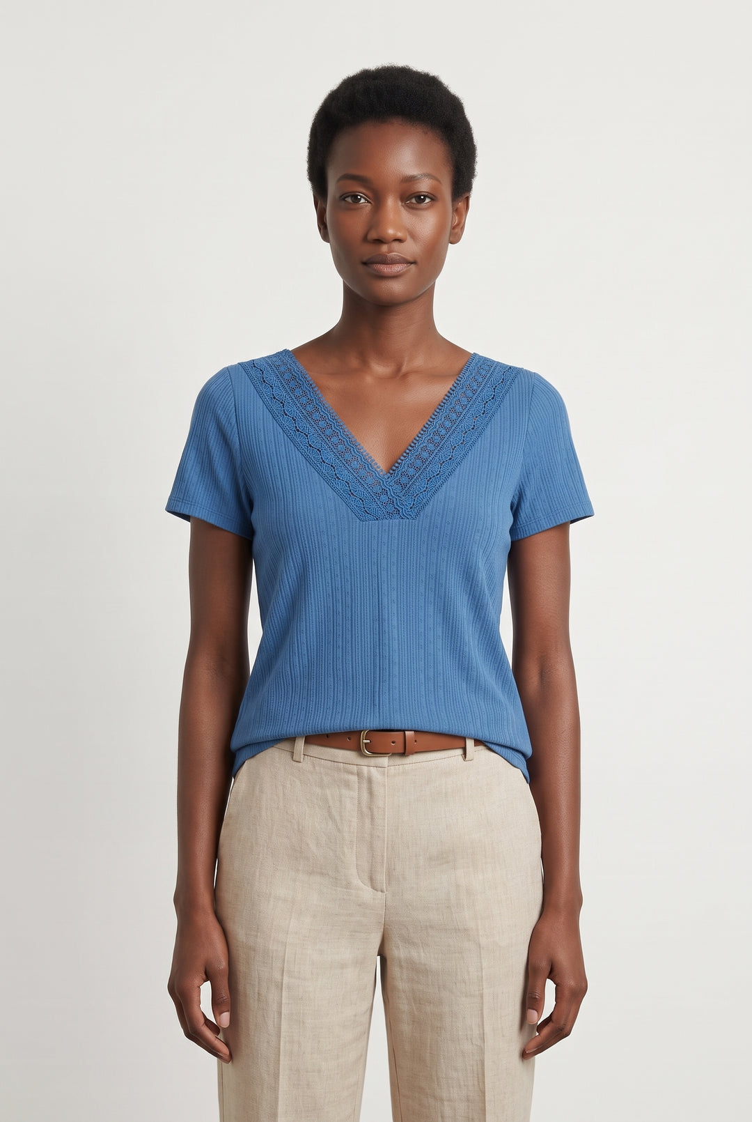 Tee-shirt Bleu - Taille M/38 de la marque Sézane | PARAD120025 - Vendu par Paradigme - Image 1